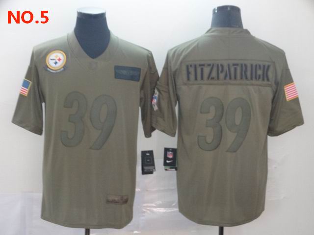 Men's Pittsburgh Steelers #39 Minkah Fitzpatrick Jersey NO.5;